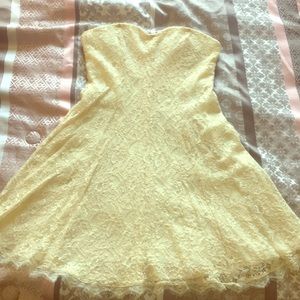 Cream lace dress
